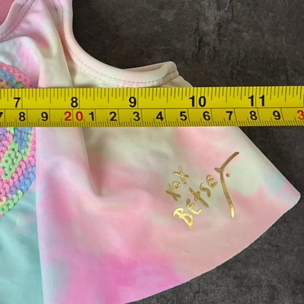 Betsy Johnson Small Swimsuit Top Baby Heart